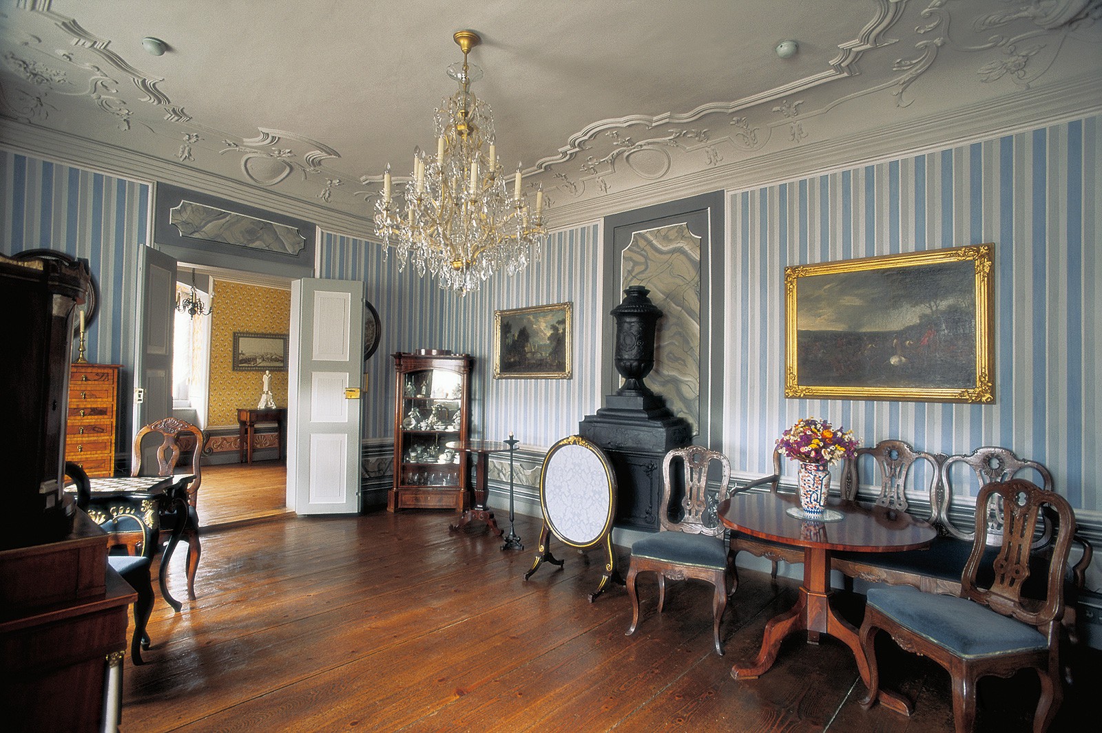 »Blauer Salon« im Museum Schloss Kochberg