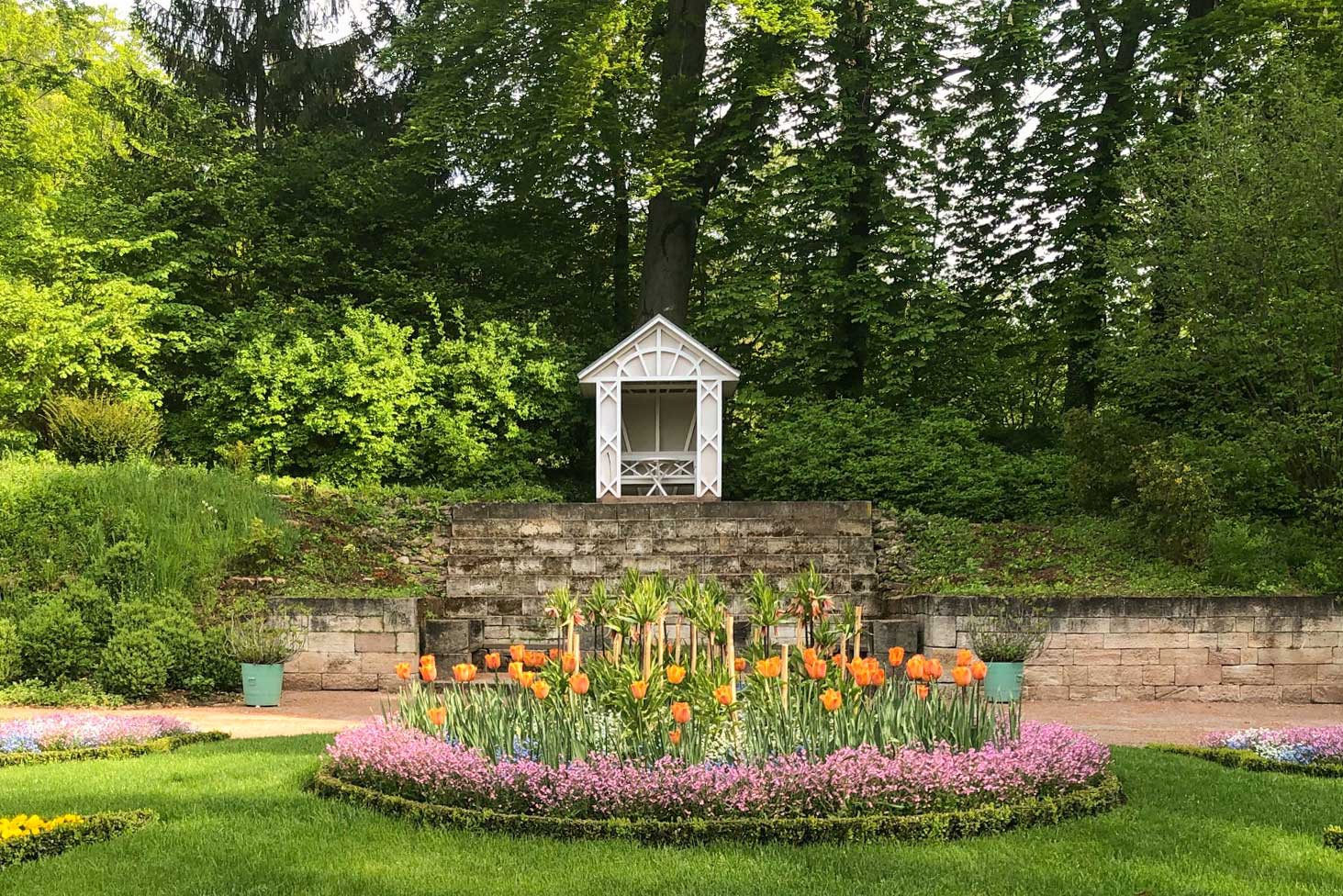 Der Schlosspark Kochberg im Frühling